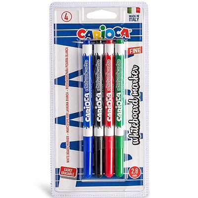 Carioca p/ Quadro Branco C/4 Cores