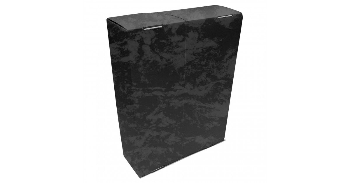 Caixa Arquivo Francês Preto Marmoreado