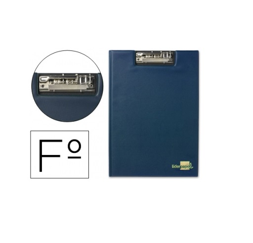 Porta Notas A4 c/ Mini Clip Superior Azul