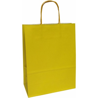 Saco Papel 22x10x29 Amarelo