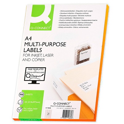 A4 70x42,3mm (21) Branco (100fls)