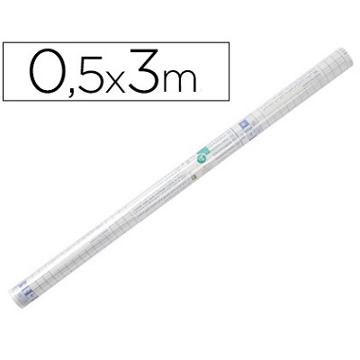 Pelicula Autocolante 0,50mx3m Transparente 50 microns