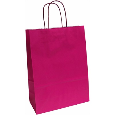 Saco Papel 27x12x37 Fucsia