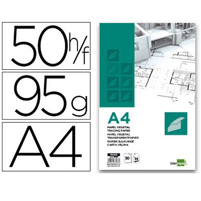 Papel A4 Vegetal 90/95g