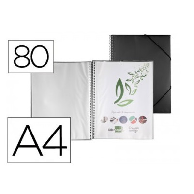 Capa Catalogo 80 Bolsas c/ Espiral Preto