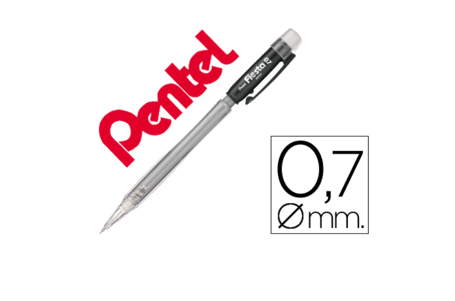 Lapiseira 0.7mm PENTEL Fiesta AX107 preto
