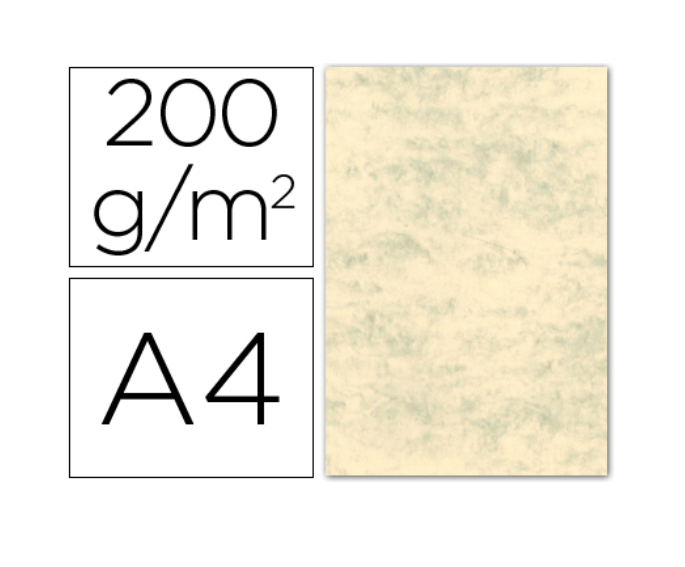 Cartolina A4 200g Marmoreada Creme (100fls)