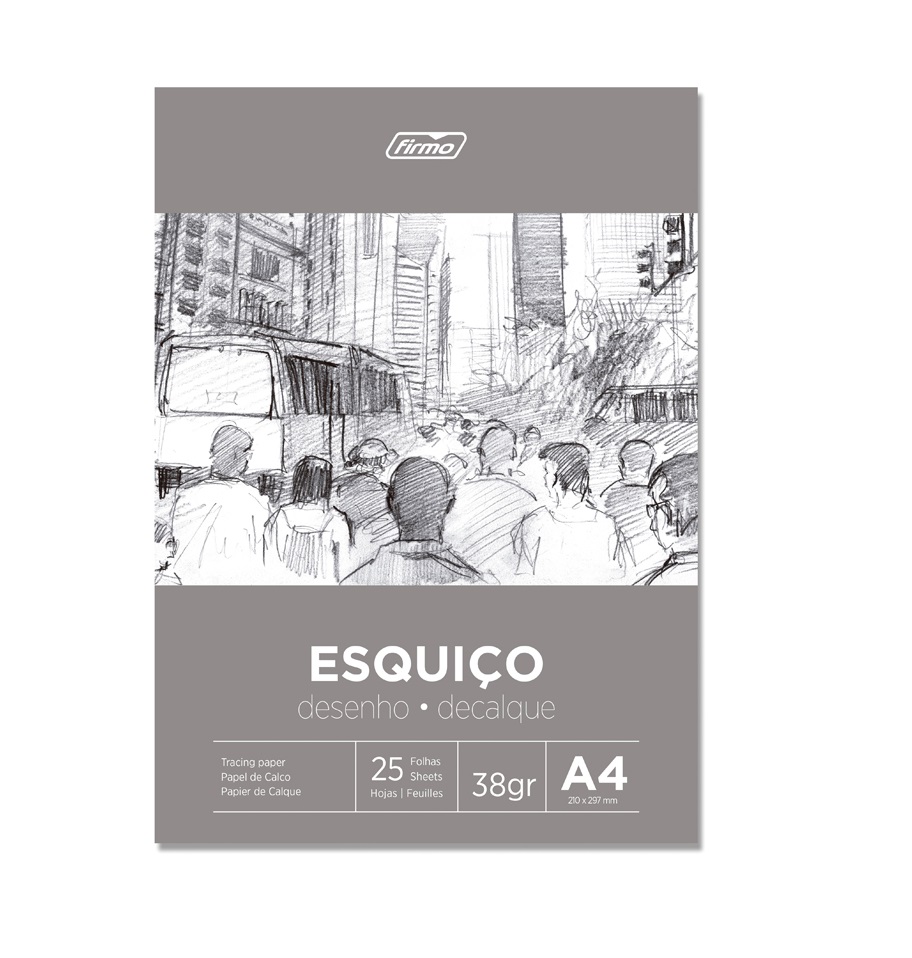 Papel A4 Vegetal 38g 25fls Esquiço