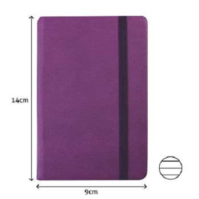 Agenda 90x140mm Pautado Roxo (A6)