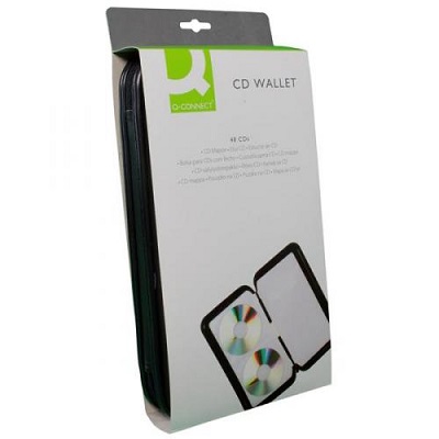 Ficheiro p/ 48 Cds polipropileno preto