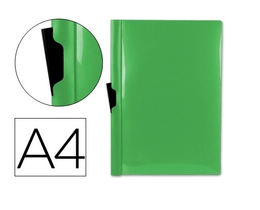 Bolsa Dossier A4 c/ Clip Lateral 60fls Verde