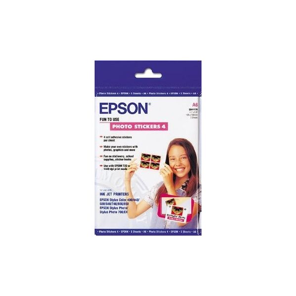 Papel A6 5fls 16auto-adesivos/folha