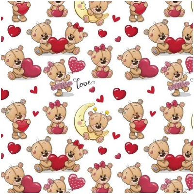Folha Papel fantasia 70x100 Urso