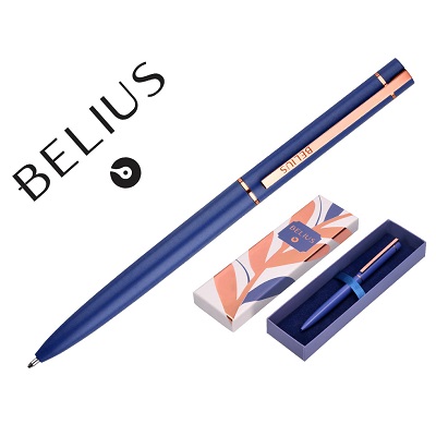 Esferografica Belius Rose Aluminio Azul
