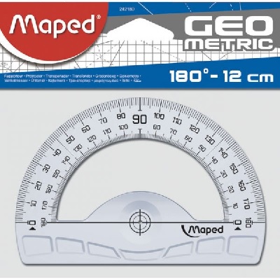 Transferidor 0-180º Maped 12cm