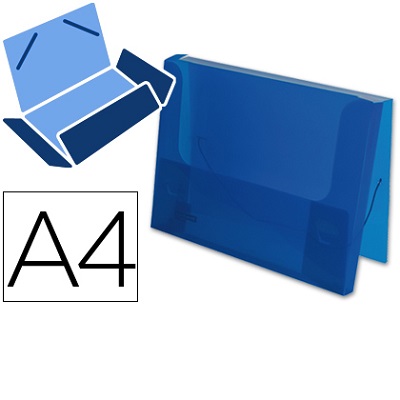 Pasta c/ Elasticos A4 PP 25mm Azul