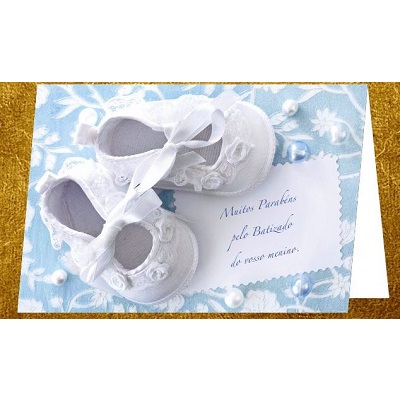 Postal Batizado c/ Envelope Oferta