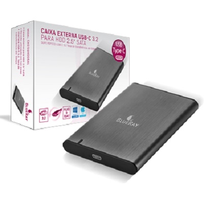 Caixa Externa HDD 2.5 USB-C 3.2 SATA