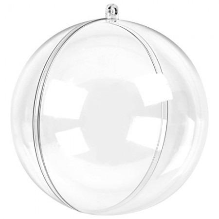 Bola Plastico Cristal 80mm Duas Partes