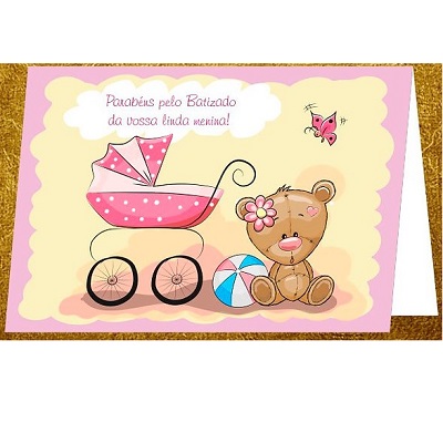 Postal Batizado OB12 ROSA