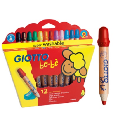 Lapis Cor Giotto Bebe 12 Cores + Afia