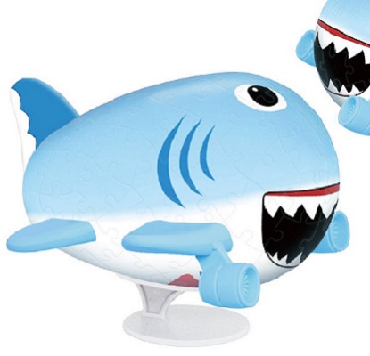 Puzzle Avião - Tubarão 80 Peças