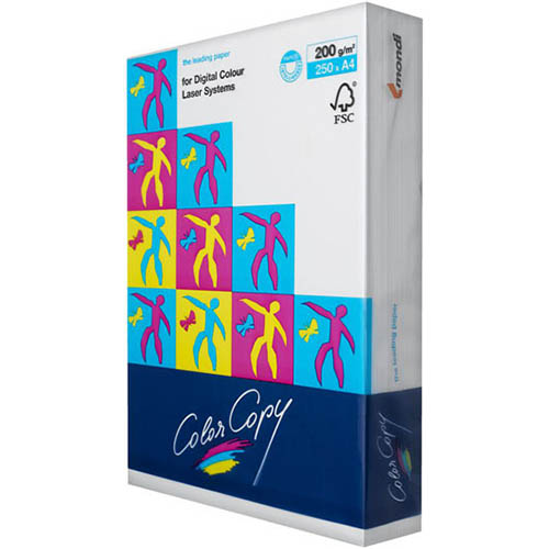 Papel A4 200g Glossy (250fls) Color Copy Mondi