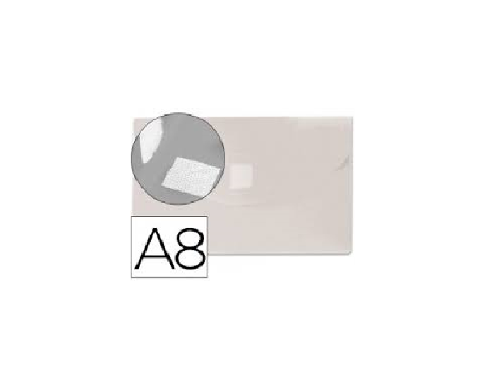 Bolsa A8 c/ Velcro Transparente
