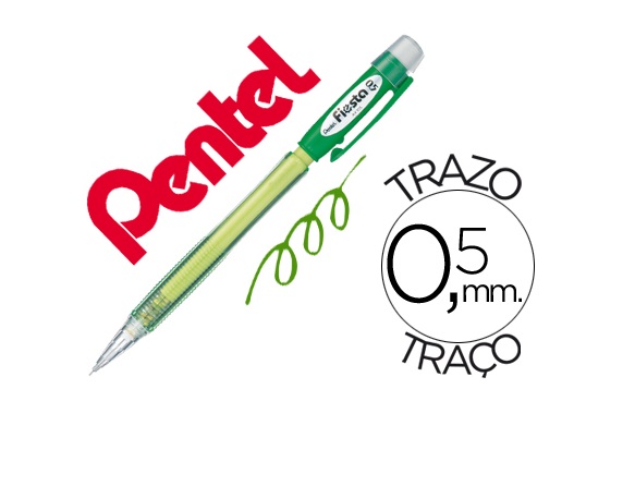 Lapiseira 0.5mm PENTEL Fiesta AX105 Verde