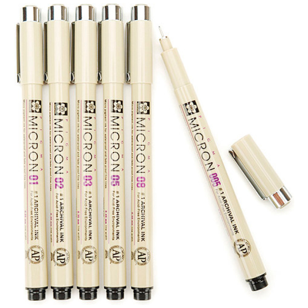 Sakura Pigma-Micron c/6