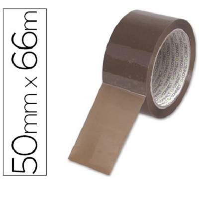 Fita Ad. 5cmx66m Castanha (1 rolo)