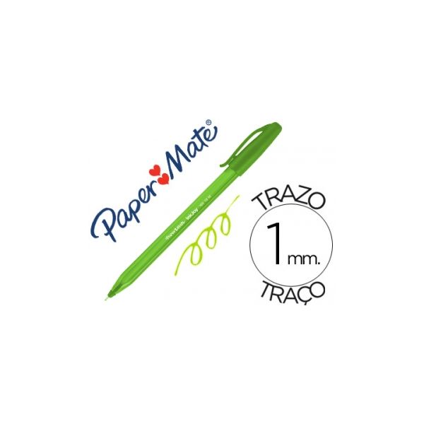 Papermate Inkjoy M Verde Claro 1.0mm