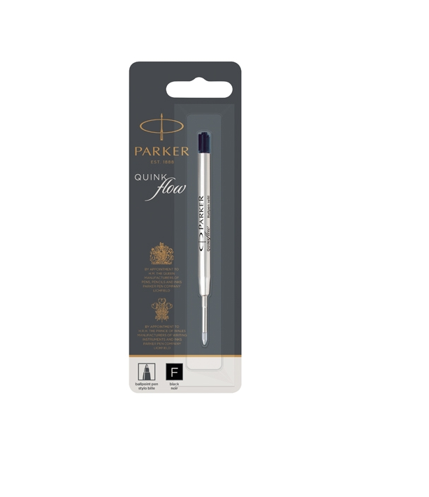 Recarga Parker Fino Preto Blister c/1