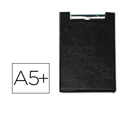 Porta Notas A5 c/ Mola Superior Preto (1/4)