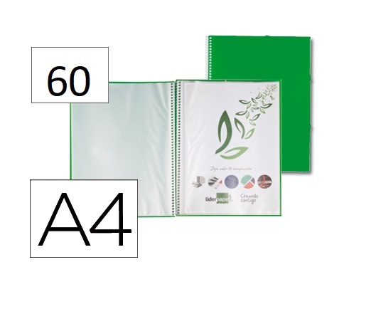Capa Catalogo 60 Bolsas c/ Espiral Verde