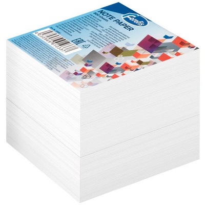 Bloco Notas 90x90mm Branco