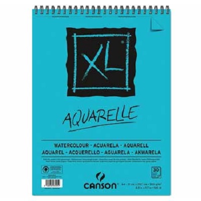 Bloco Desenho Espiral A4 300g 30fls - Canson XL Aquarelle