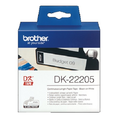 Etiquetas 62mmx30.48m Continuo DK22205