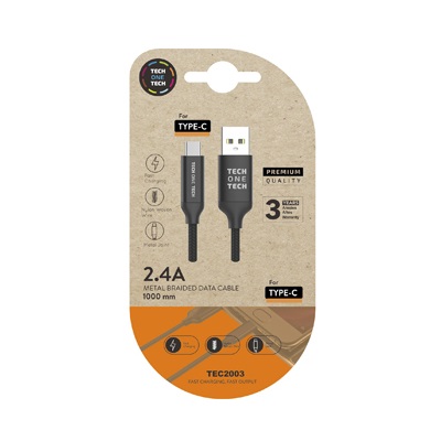 Cabo USB para USB Type-C 1m