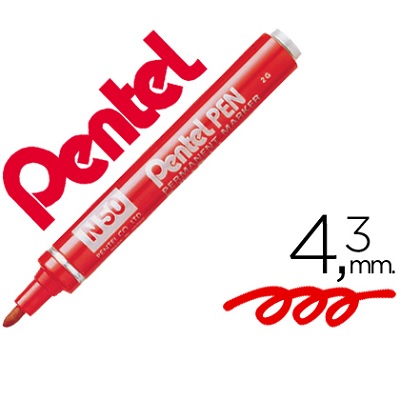 Pentel N50 Vermelho Permanente
