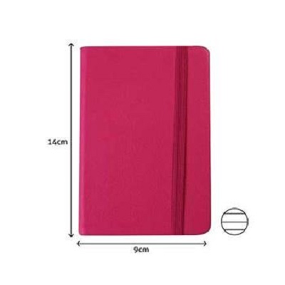 Agenda 90x140mm Pautado Rosa (A6)