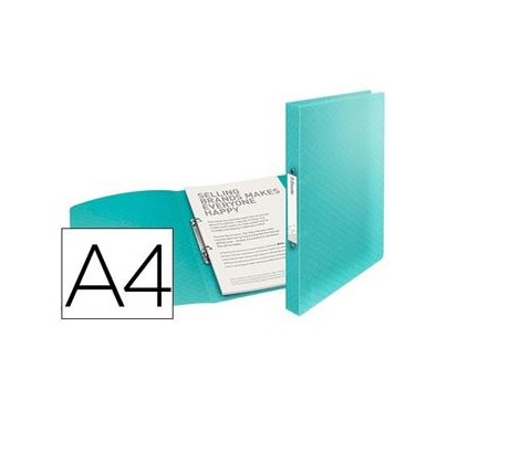 P. Arq. A4 17mm 2 Aneis Verde PP