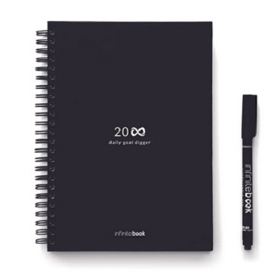 Infinitebook A5 Planner + Marcador Preto