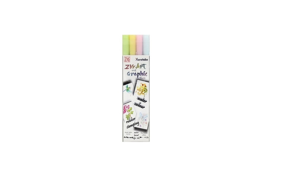 Zig Fabricolor Brush Pen (4 cores)