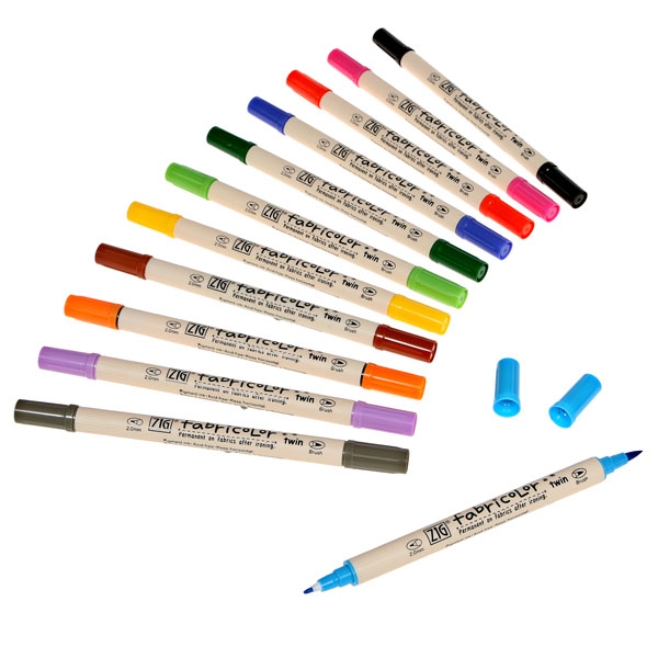 Zig Fabricolor Brush Pen Preto