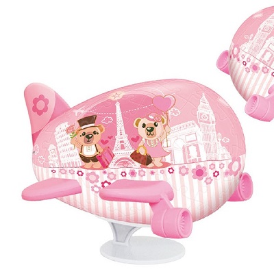 Puzzle Avião - Férias na Europa 80 Peças