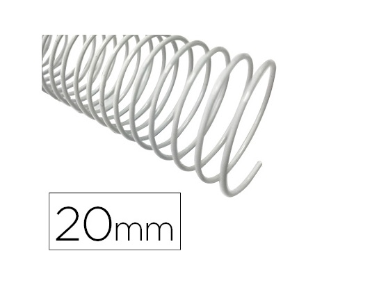 Espirais de Arame 5:1 20mm Prata (100un)