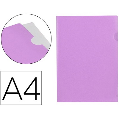 Bolsa A4 em L Lavanda Liderpapel