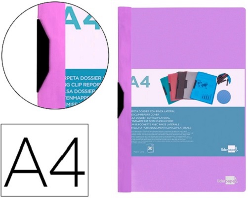 Bolsa Dossier A4 c/ Clip Lateral 30fls