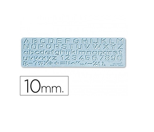 Escantilhao letras e numeros 10mm (altura da letra)
